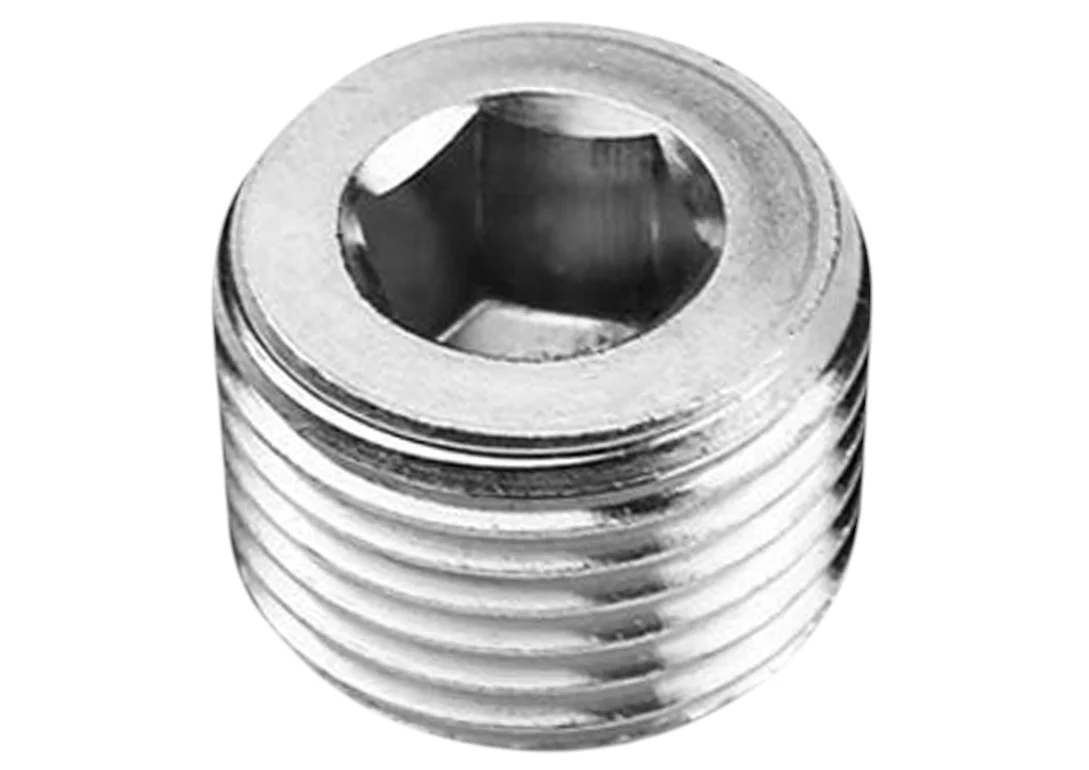 1/8" NPT Steel Port Plug Mild Steel Zinc Plated 34-00040