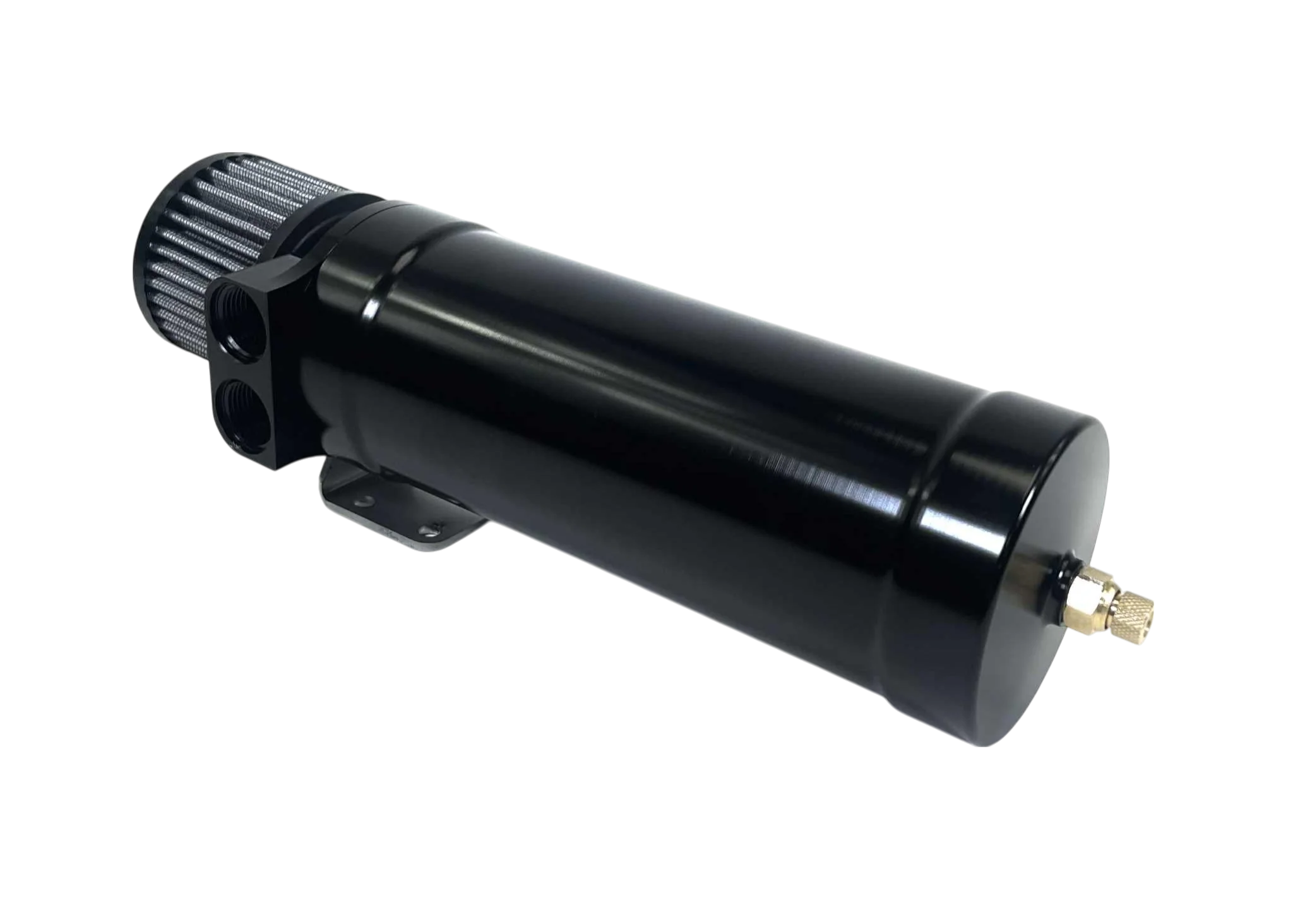 Billet 1 Quart XL Top Loader Billet Internally Baffled Oil Catch Can (Dual 10AN Port) - Image 3