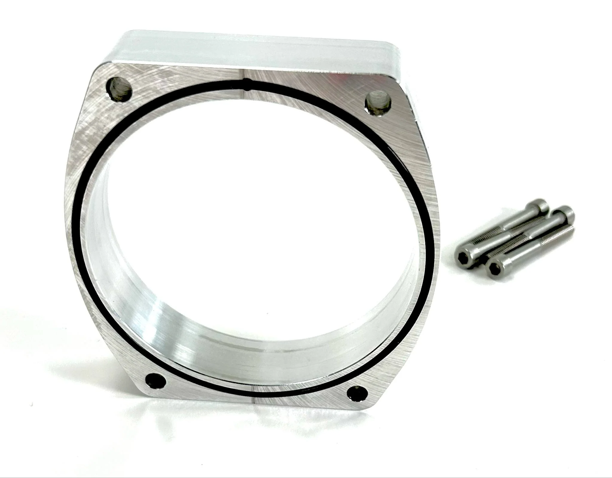 102mm 1" Throttle Body Spacer (LS 4-Bolt Pattern) BARE - Image 3