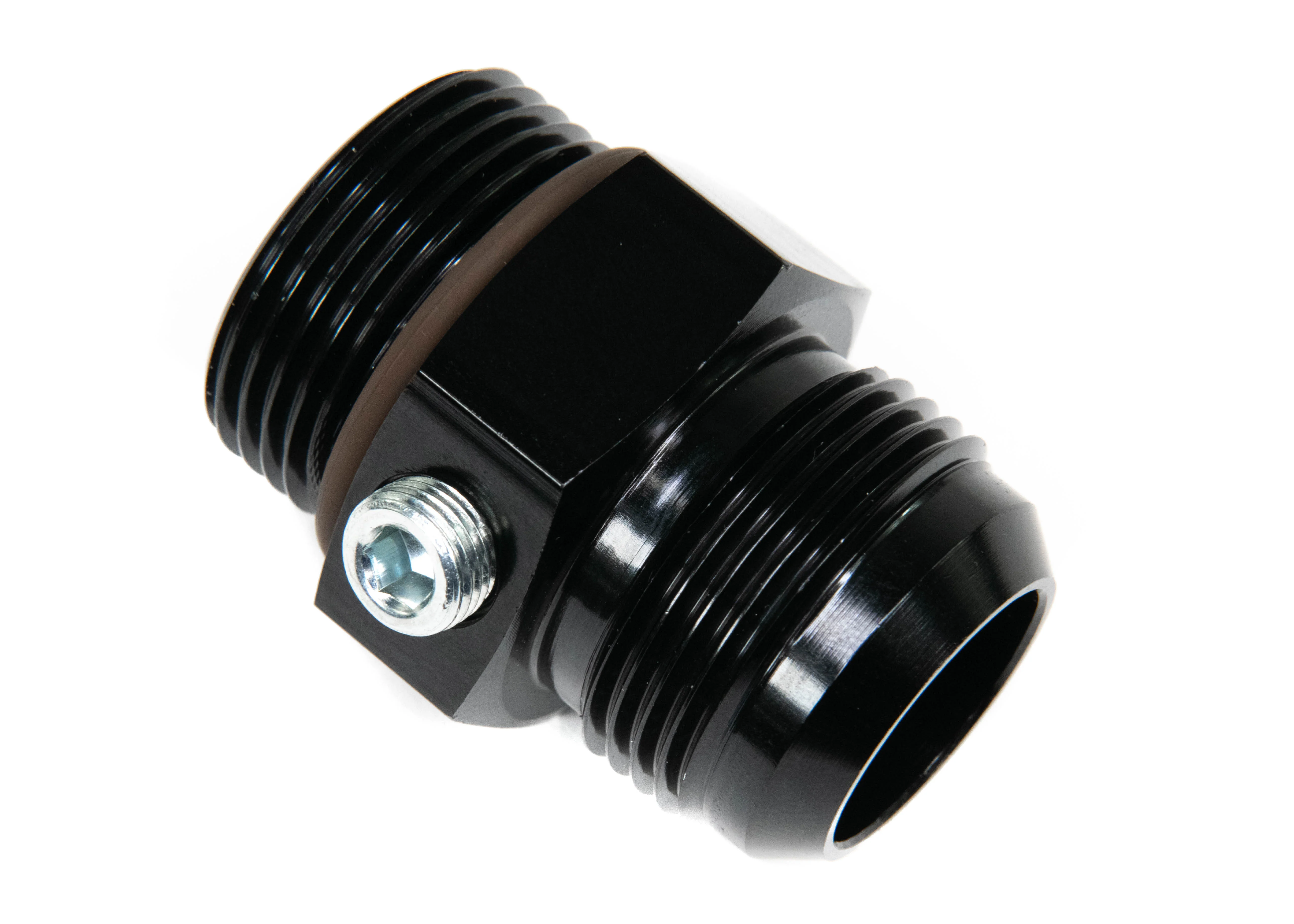 12ORB to 12 AN fitting with 1/8" NPT Side Ports 34-00048 - Image 3