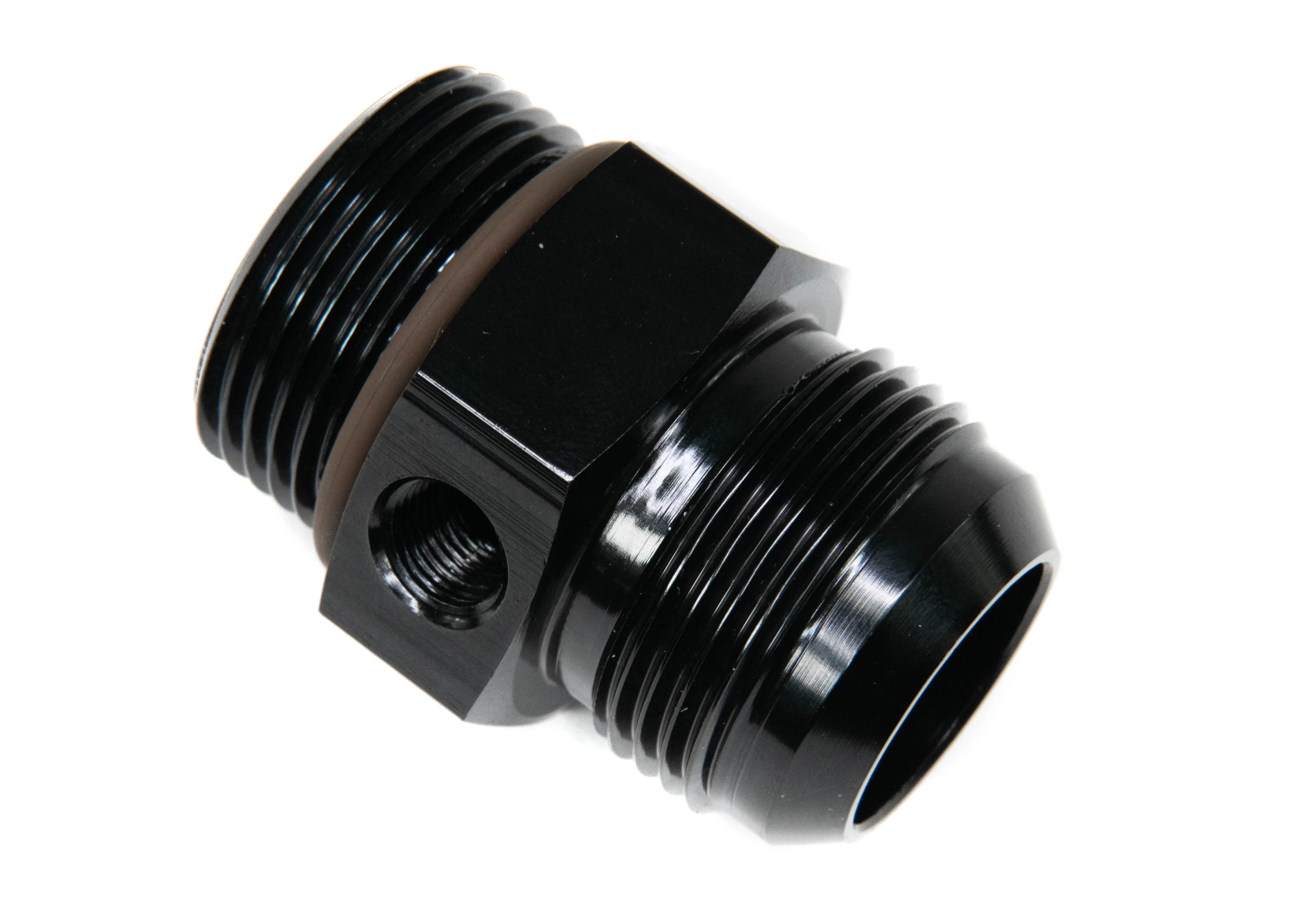12ORB to 12 AN fitting with 1/8" NPT Side Ports 34-00048 - Image 4