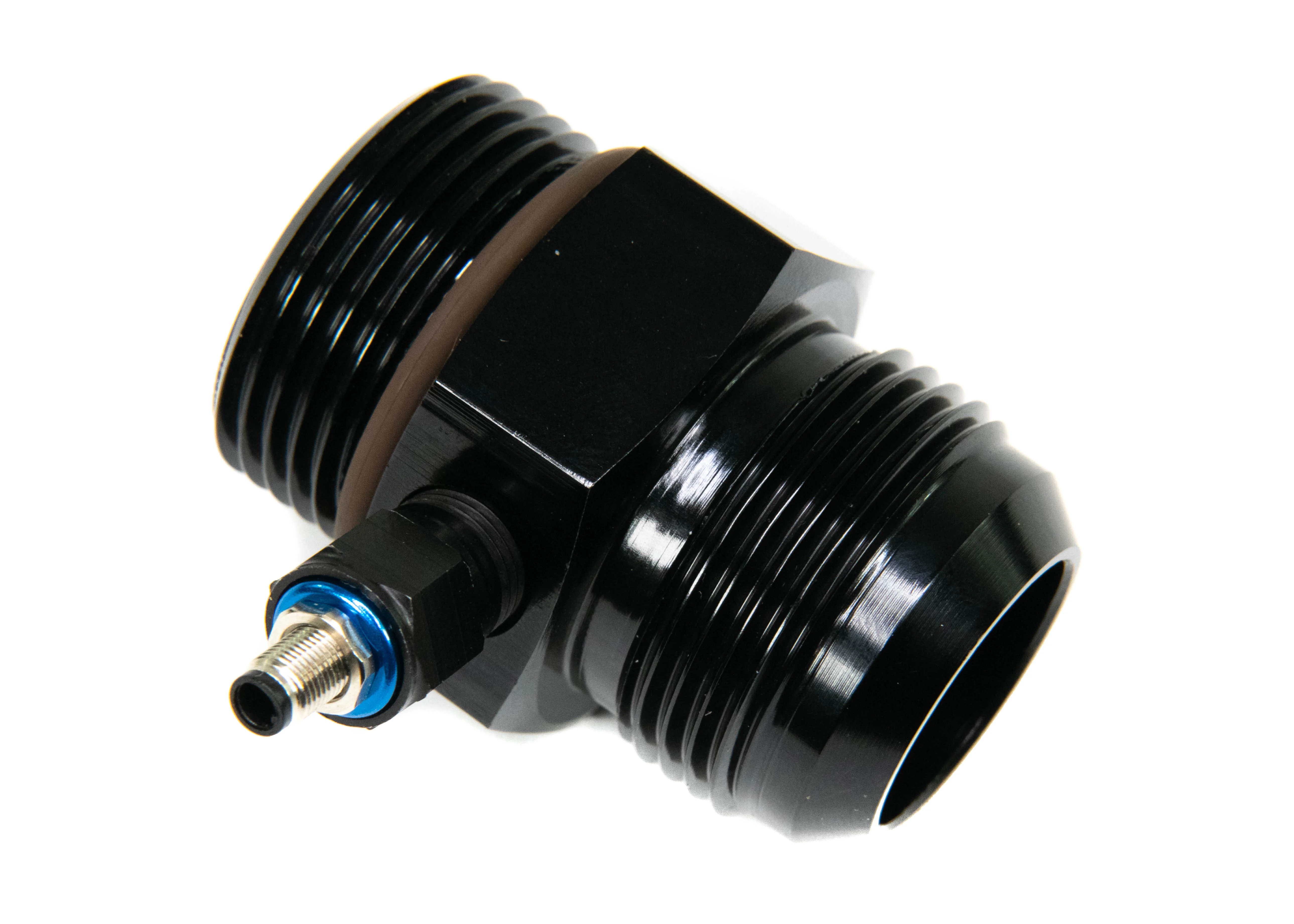 12ORB to 12 AN fitting with 1/8" NPT Side Ports 34-00048 - Image 5