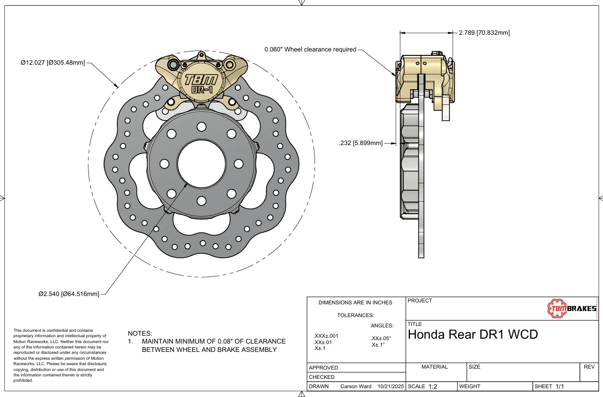 1992-2001 Honda/Acura (GSR & Hub City Knuckle) Drag Racing Rear Brake Kit - Image 3