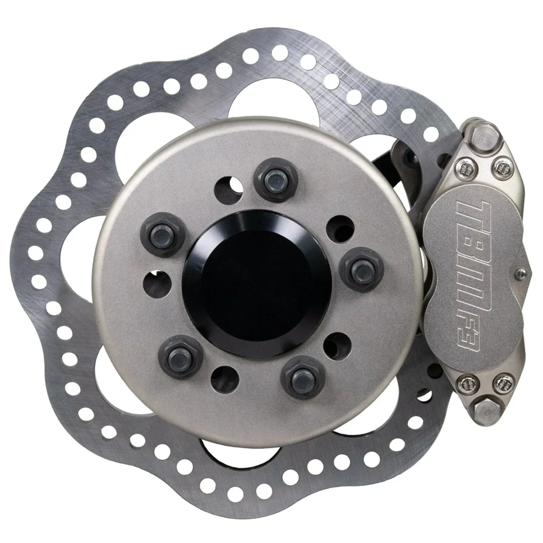 2015-2022 Dodge Challenger Hellcat Rear Drag Racing Brake Kit (Reusing Factory Hubs) - 001-0309-1