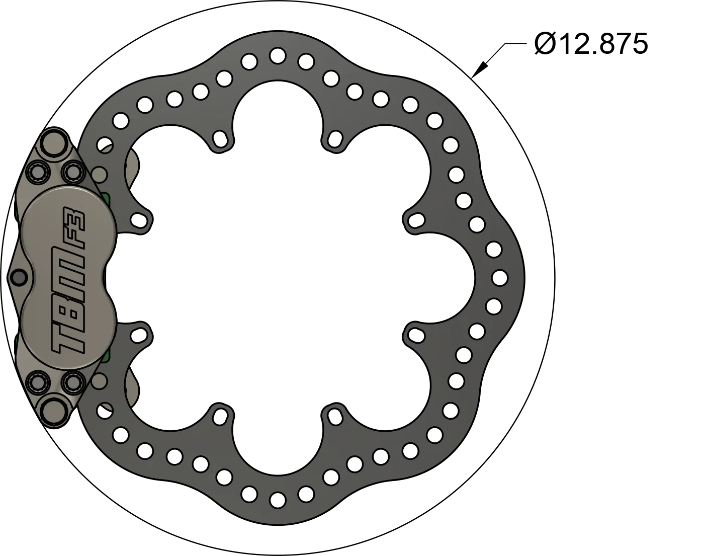 2023-24 BMW M2 (G87) Rear Drag Racing Brake Kit - Image 2