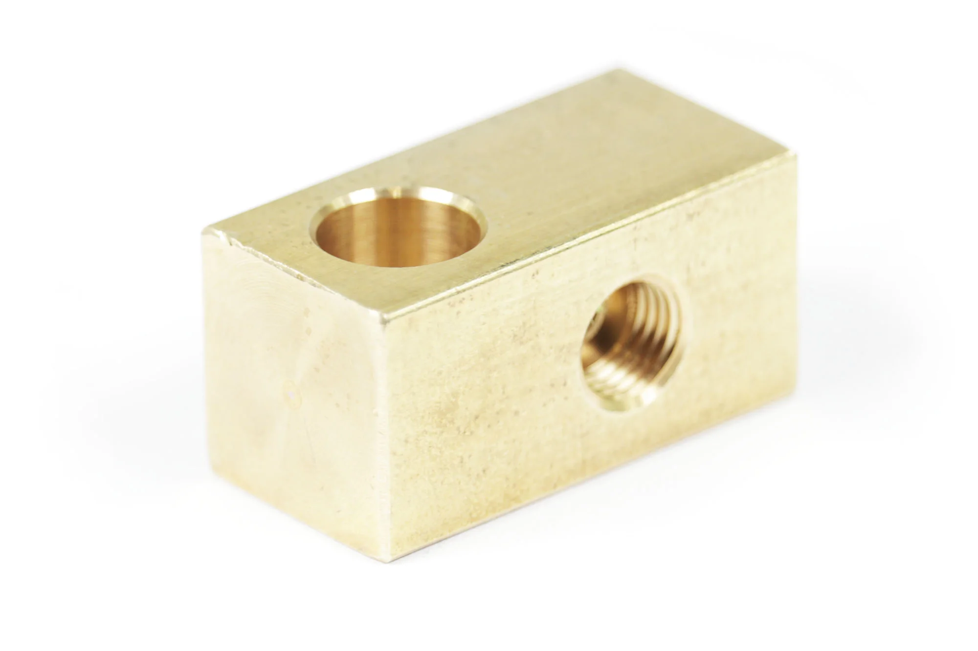 3/8-24 I.F. Brass Brake T-Fitting w/Mounting Hole and 90° Bracket (20-10020) - Image 4