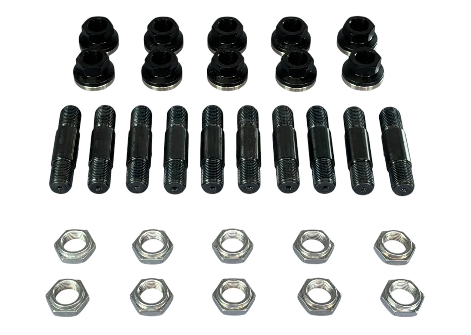5/8" Wheel Steel Stud Kit w/ Aluminum Lugnuts (1.187" shoulder) 51580a
