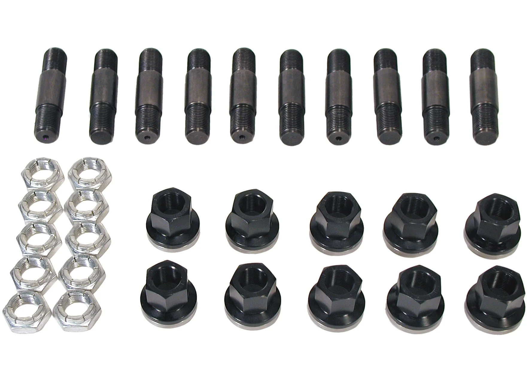 5/8" Titanium Wheel Stud Kit w/ Aluminum Lugnuts (1.187" shoulder length)