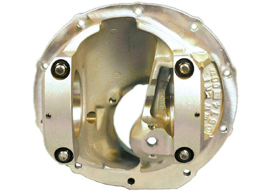 9" Ford Aluminum Thru Bolt Case 3.812" Bearing w/ Steel Caps (Gold Finish) - Image 4
