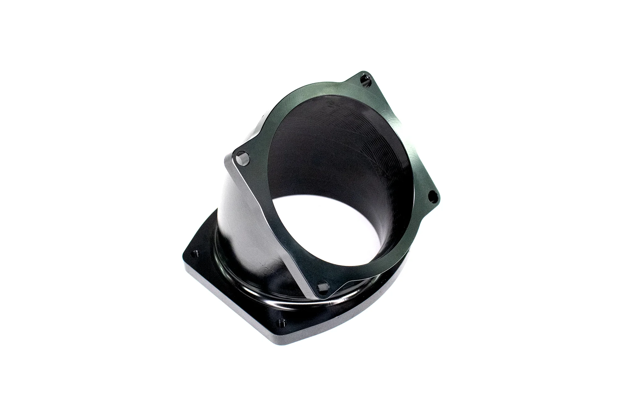 Billet Elbow Godzilla / Mod Motor 45 degreee angle to ICON 92mm Throttle Body Adapter 12-10018BLK - Image 4