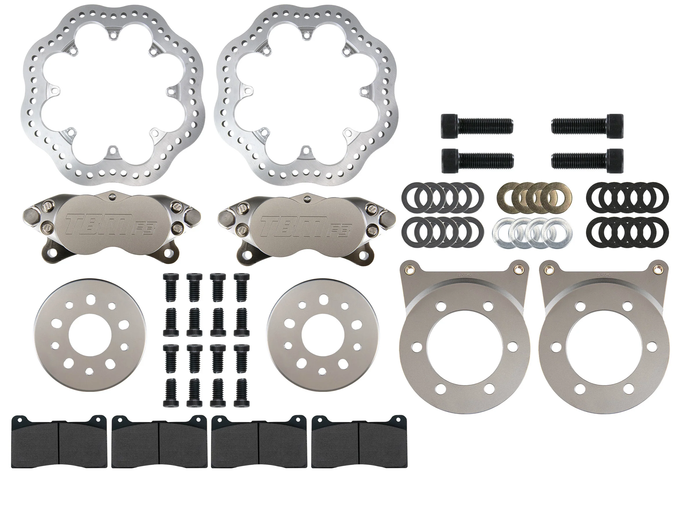 C7 Corvette F3 Caliper 4 Piston Rear Drag Racing Brakes 001-0323-1 - Image 2