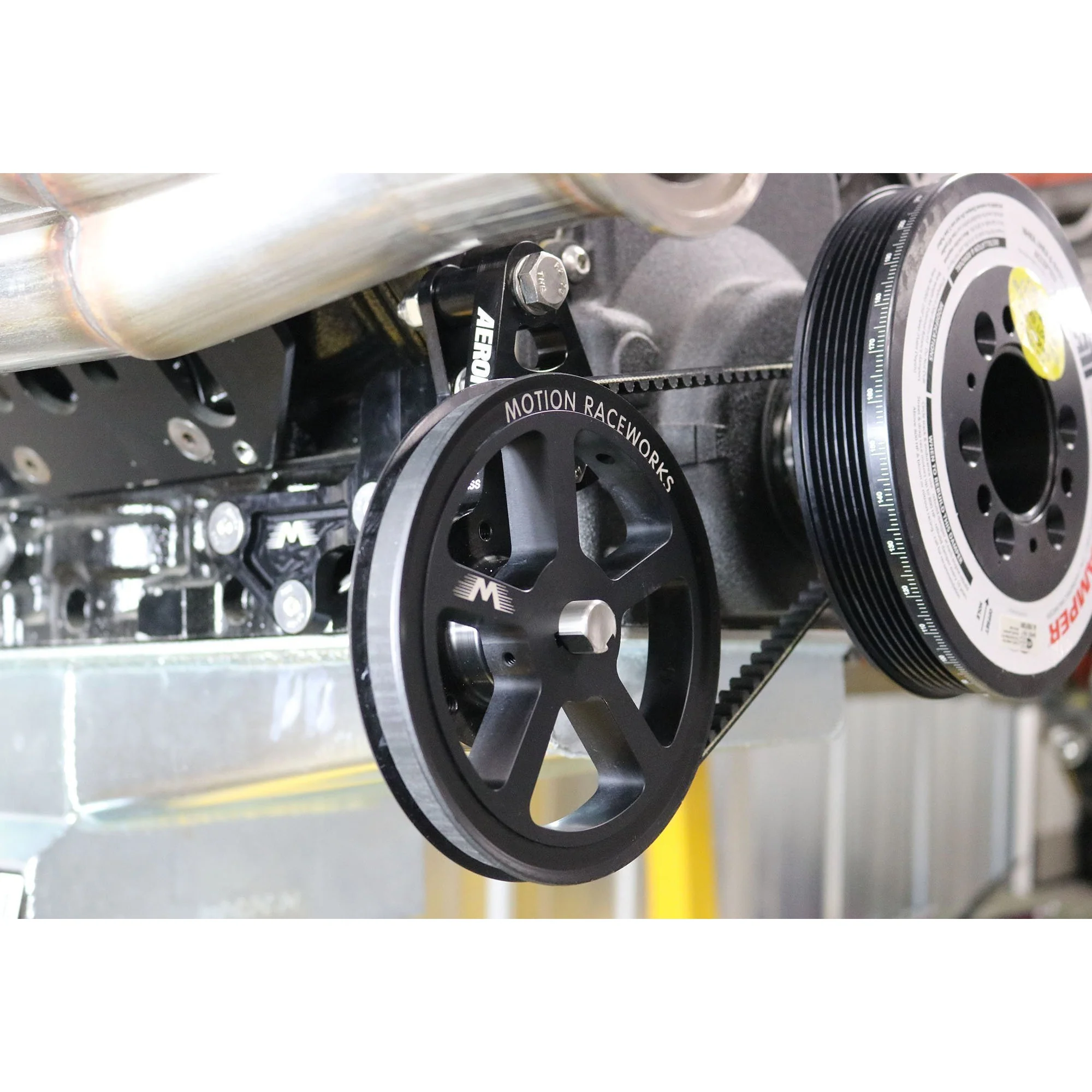 Motion Raceworks Passenger Side Cable Drive LS Mechanical Fuel Pump Bracket Corvette Spacing - Image 3