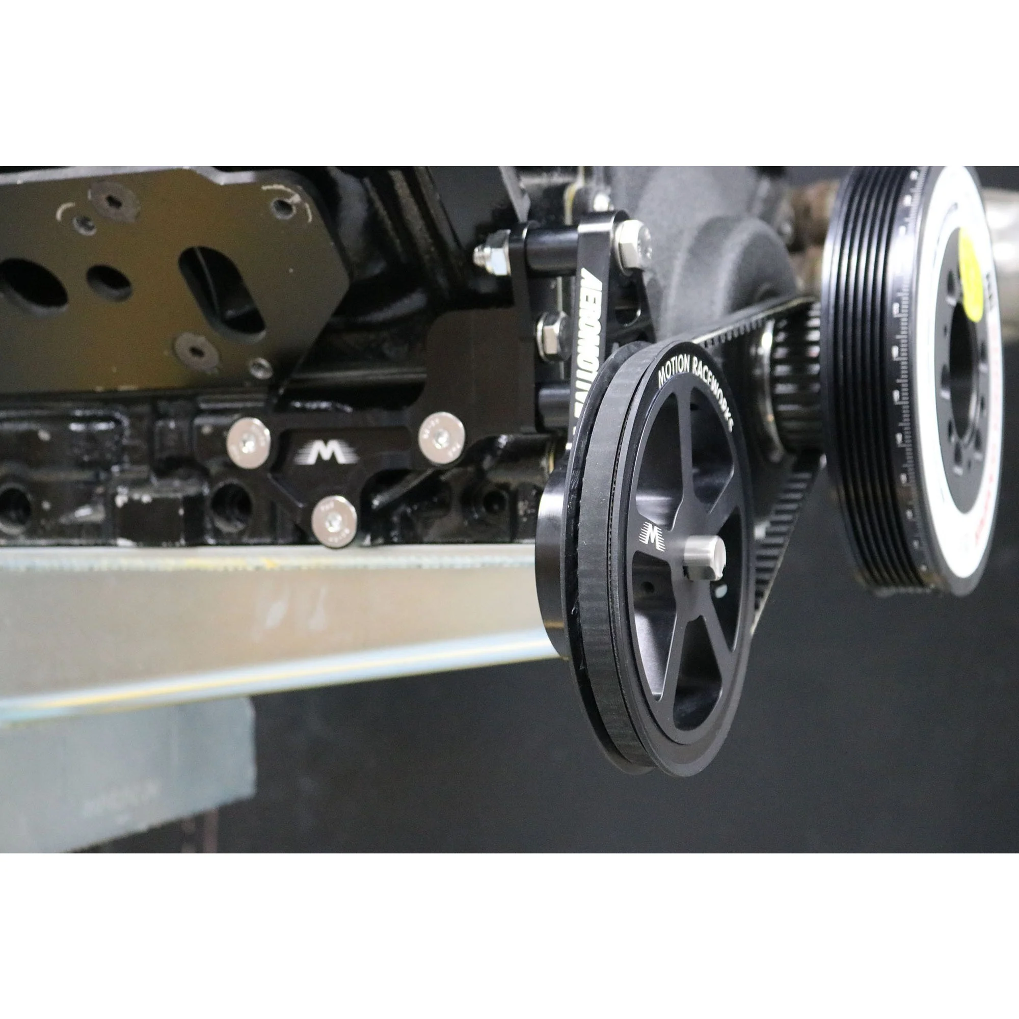 Motion Raceworks Passenger Side Cable Drive LS Mechanical Fuel Pump Bracket Corvette Spacing - Image 4