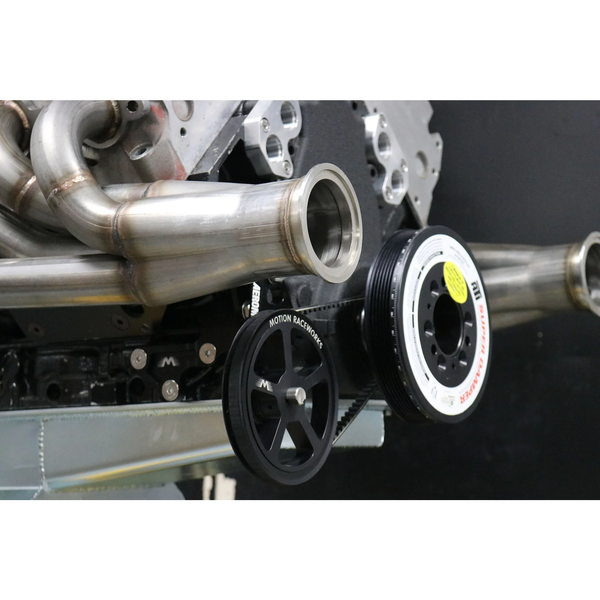 Motion Raceworks Passenger Side Cable Drive LS Mechanical Fuel Pump Bracket Corvette Spacing - Image 5
