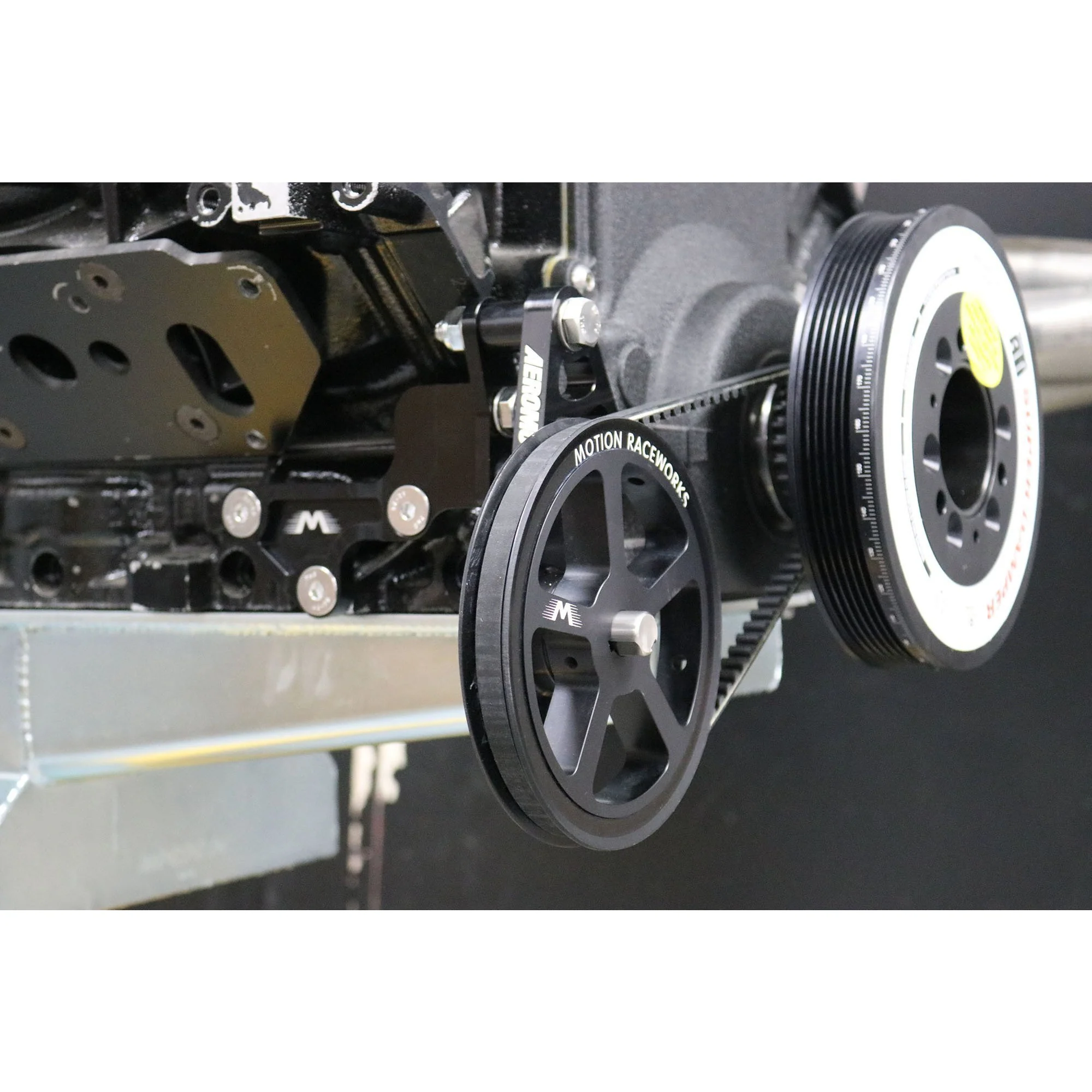 Motion Raceworks Passenger Side Cable Drive LS Mechanical Fuel Pump Bracket Corvette Spacing - Image 6