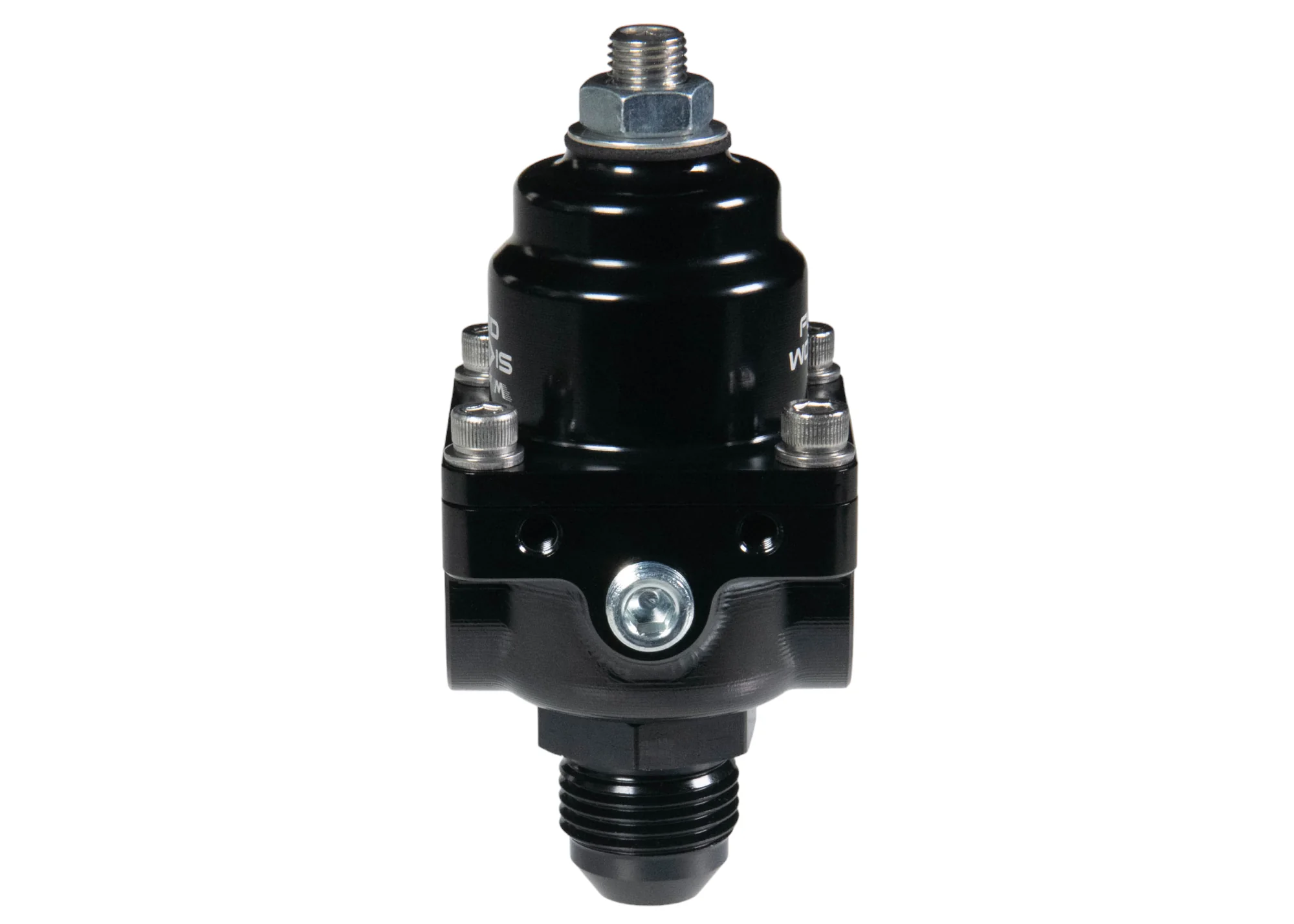Fluidworks 1-6 gpm Fuel Pressure Regulator 35-70 psi 180 Degree Fittings - Image 5