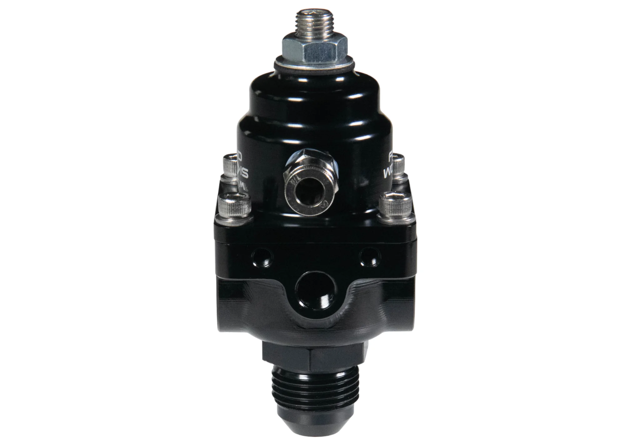 Fluidworks 1-6 gpm Fuel Pressure Regulator 35-70 psi 180 Degree Fittings - Image 7