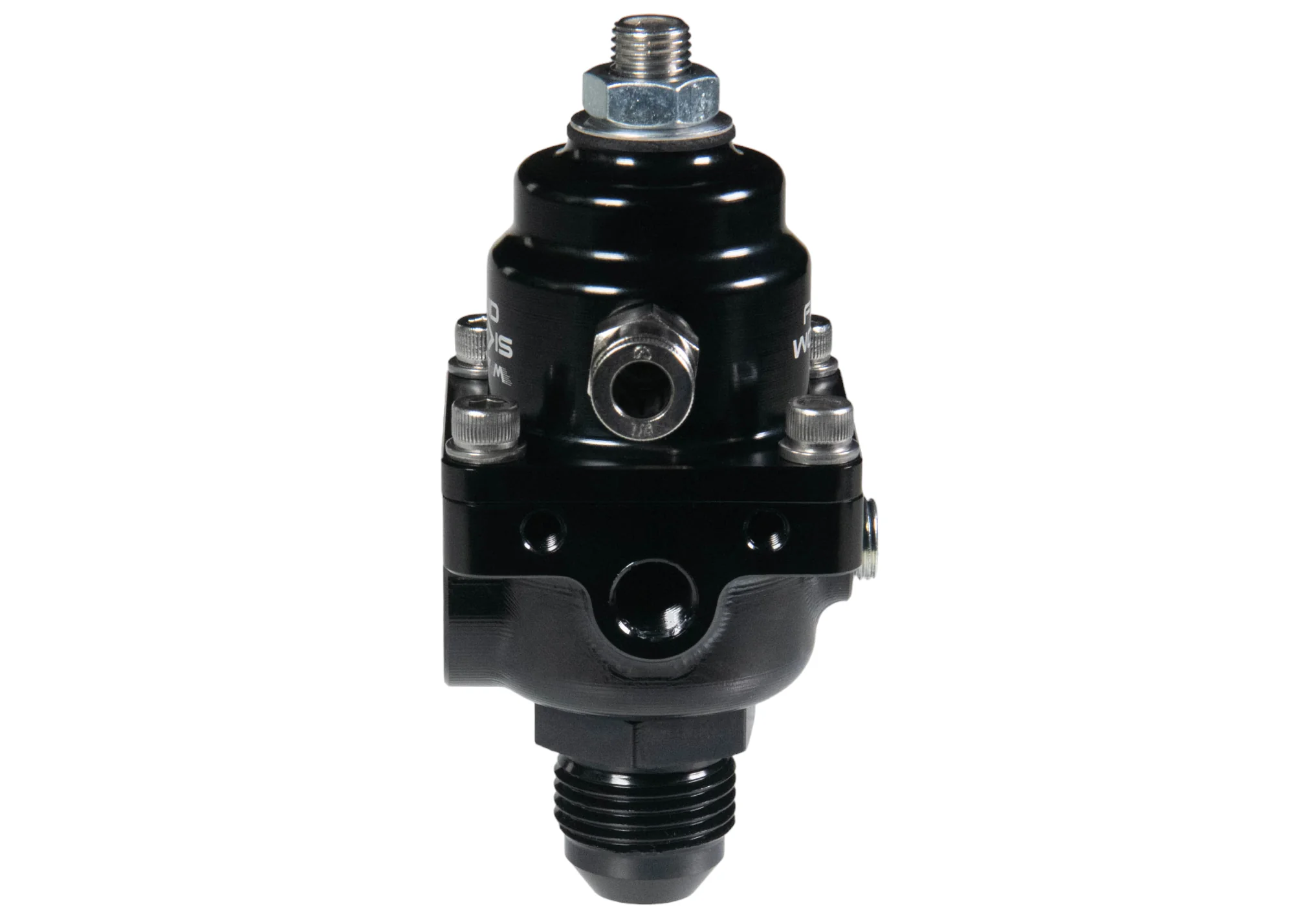 Fluidworks 1-6 gpm Fuel Pressure Regulator 35-70 psi 90 Degree Fittings - Image 7