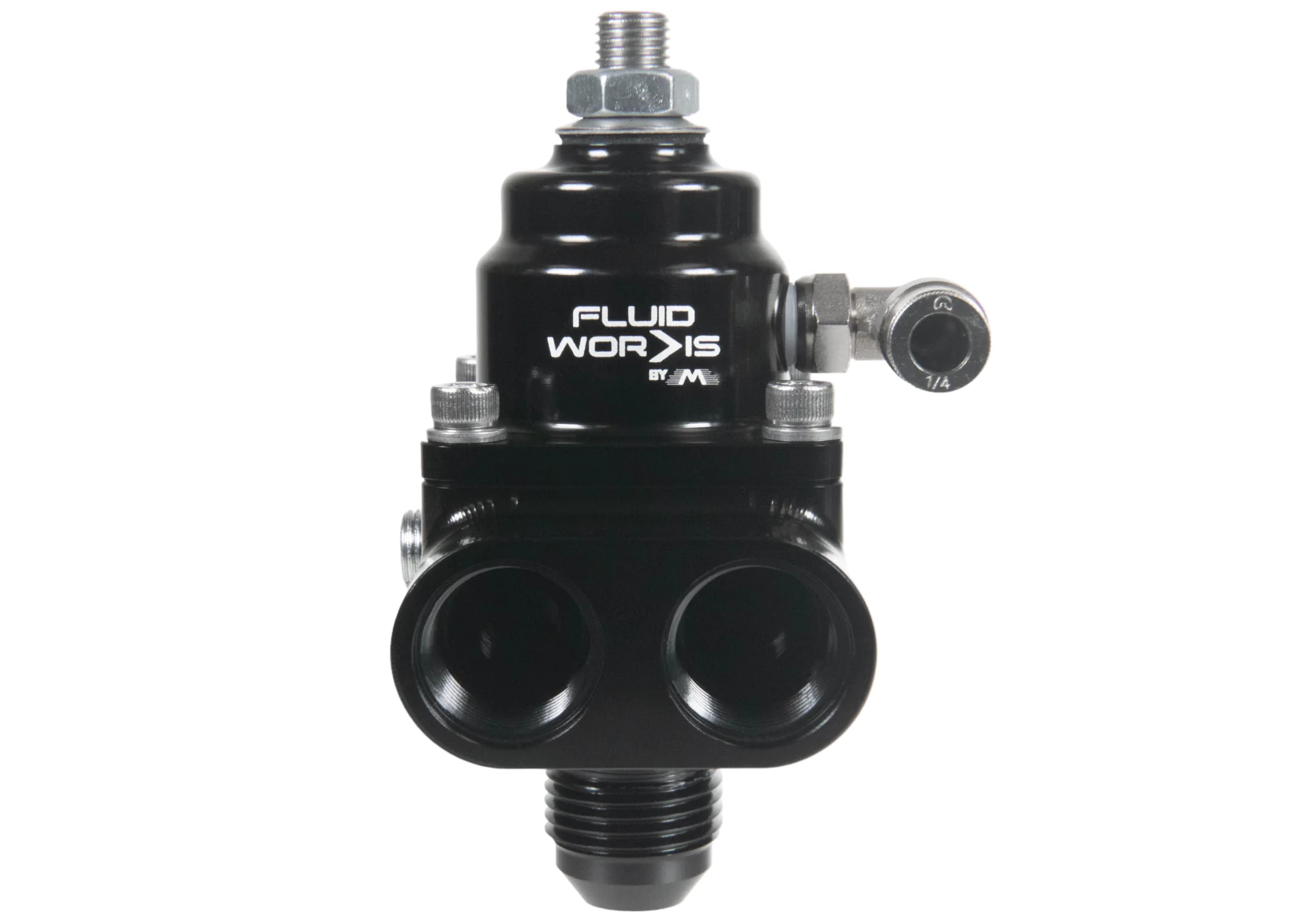 Fluidworks 1-6 gpm Fuel Pressure Regulator 35-70 psi Front Loader Fittings - Image 4
