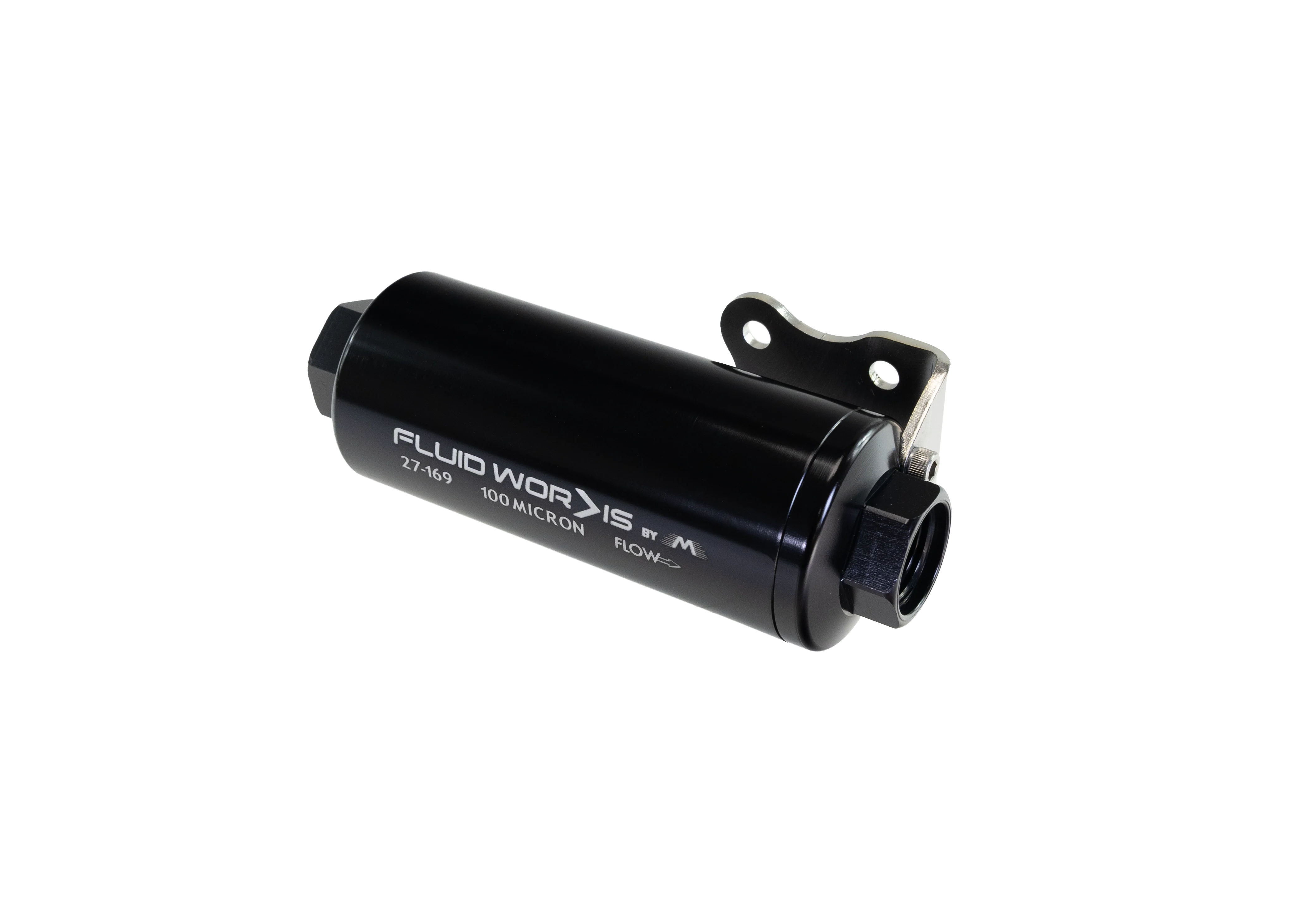 Fluidworks 6GPM Compact 10ORB Pre Fuel Filter w/ Mount (100 Micron)