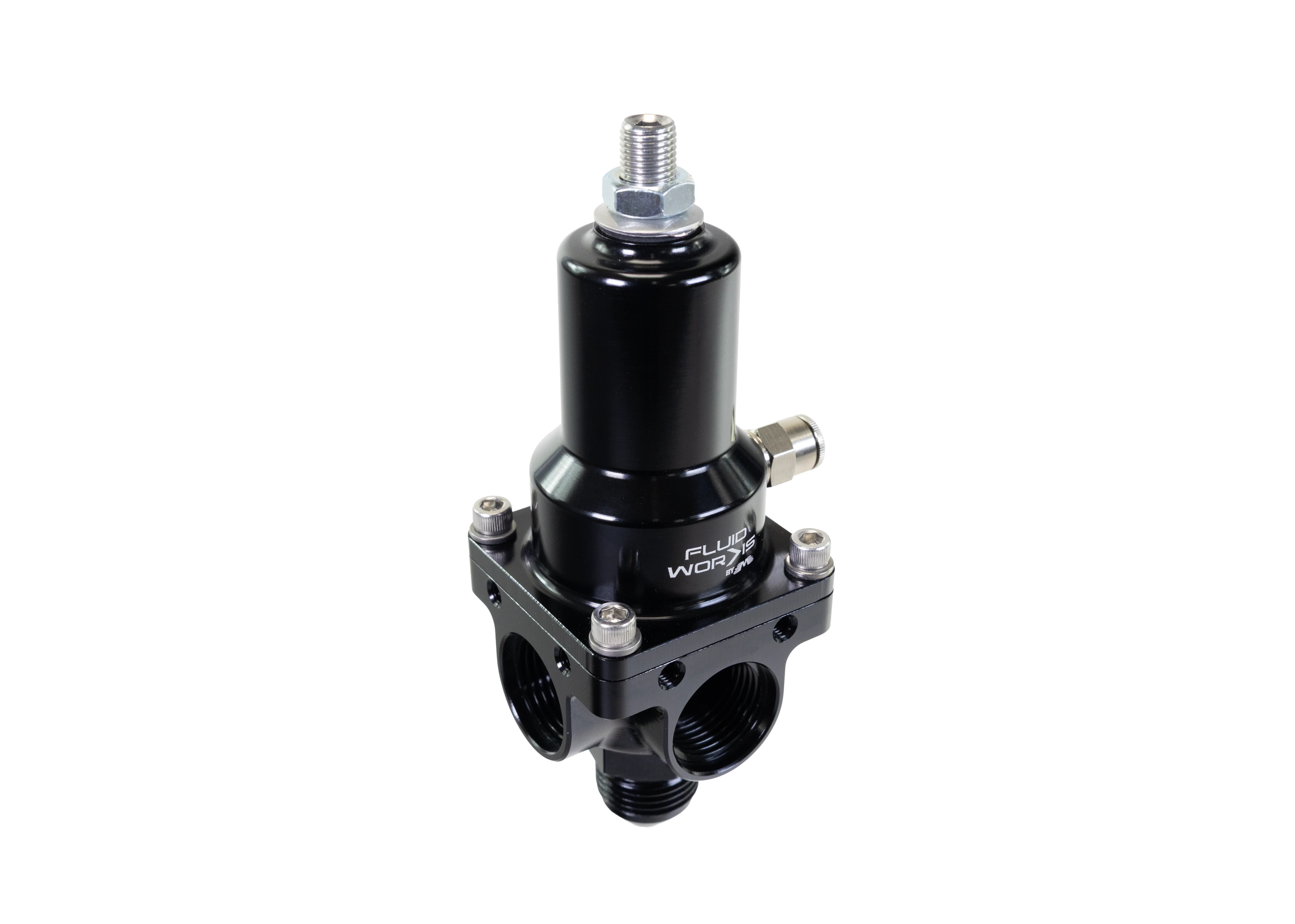 Fluidworks 7-20 GPM Fuel Pressure Regulator 90 Degree - Image 2