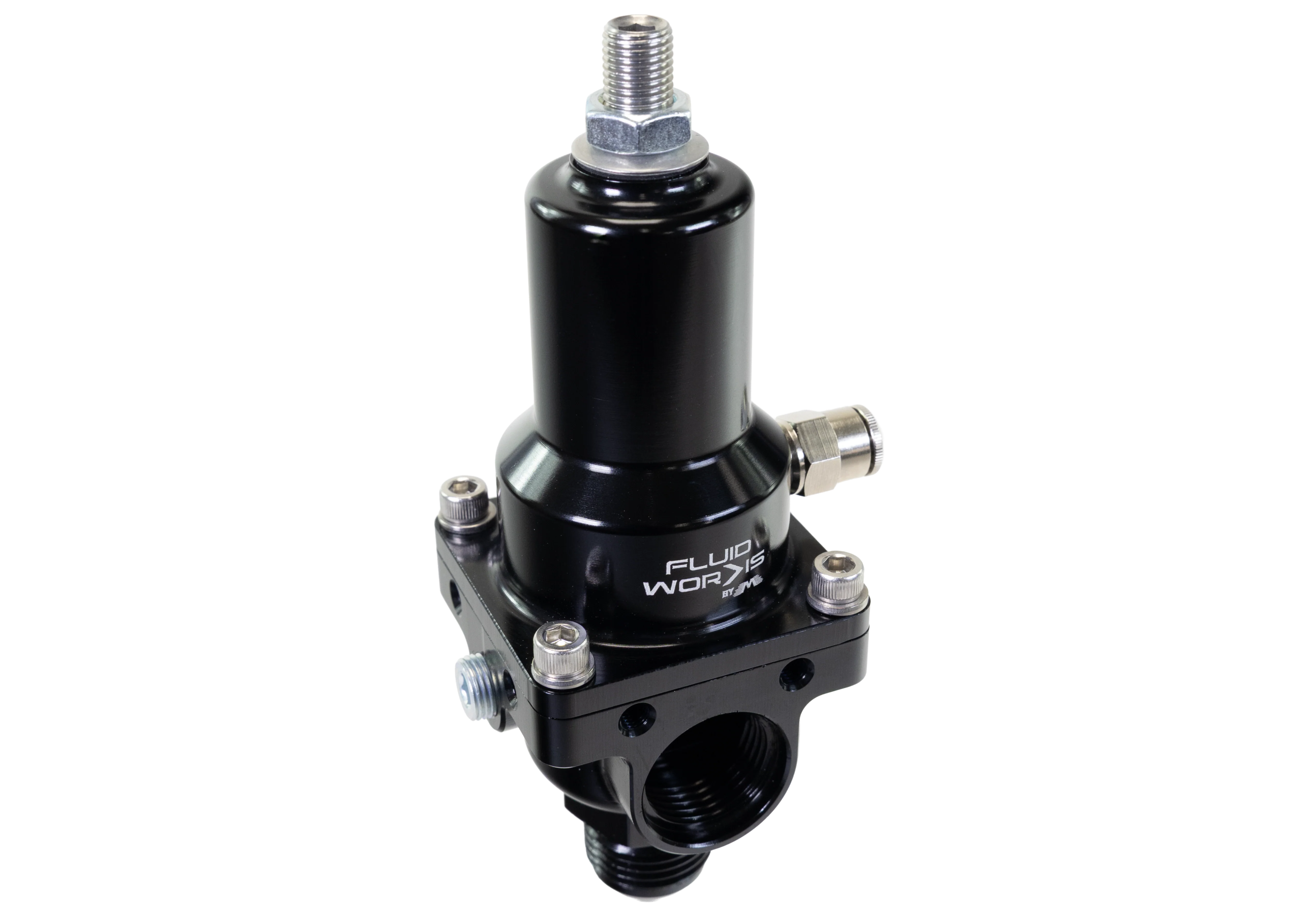 Fluidworks 7-20 GPM Fuel Pressure Regulator 180 Degree - Image 2