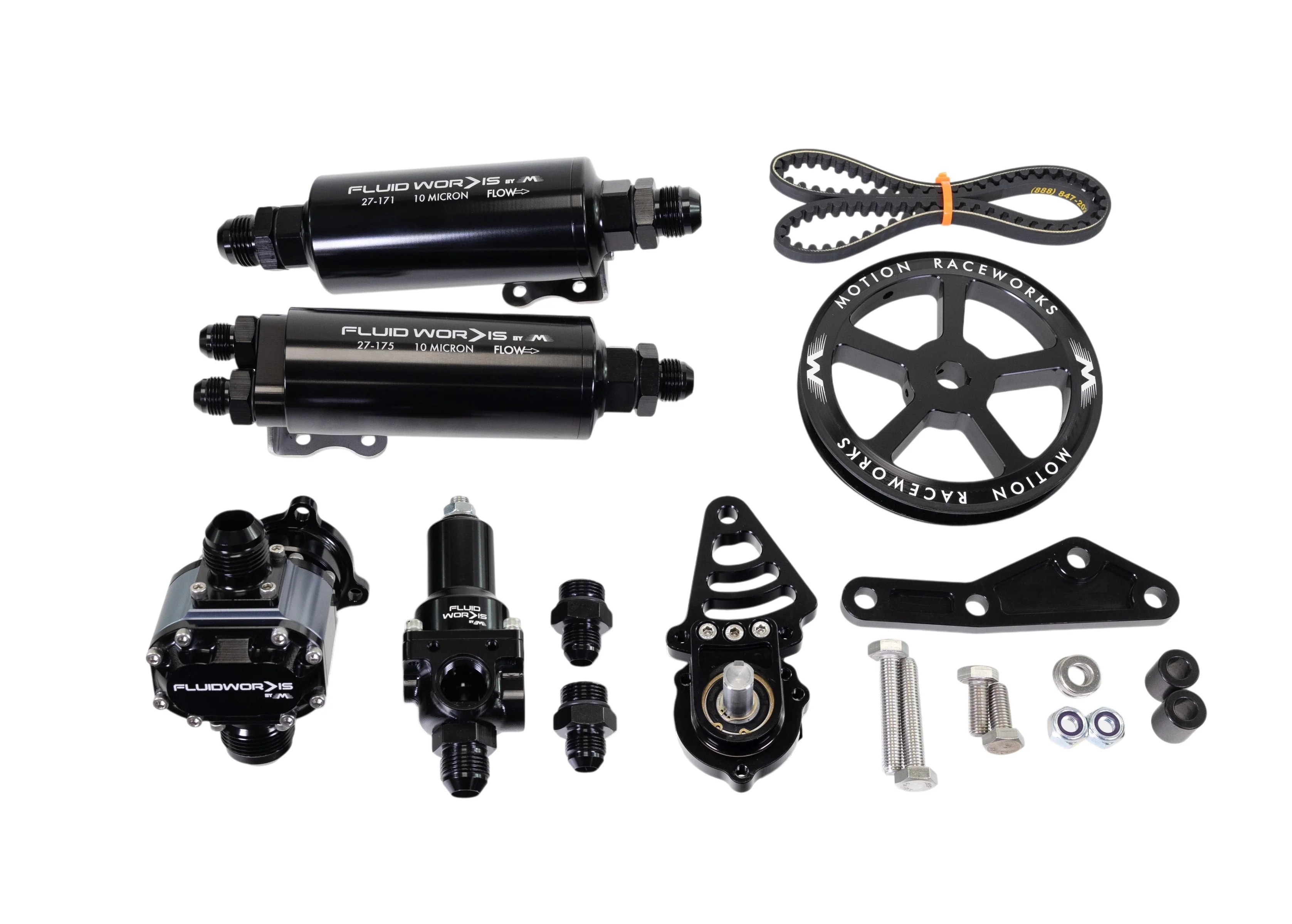 Fluidworks LS Fbody Spacing / Driver Side Mechanical Fuel System Kit w/ 6, 9, or 12gpm pump