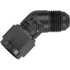Fragola -6 AN Female To -6 AN Male 45° Swivel 498003-BL