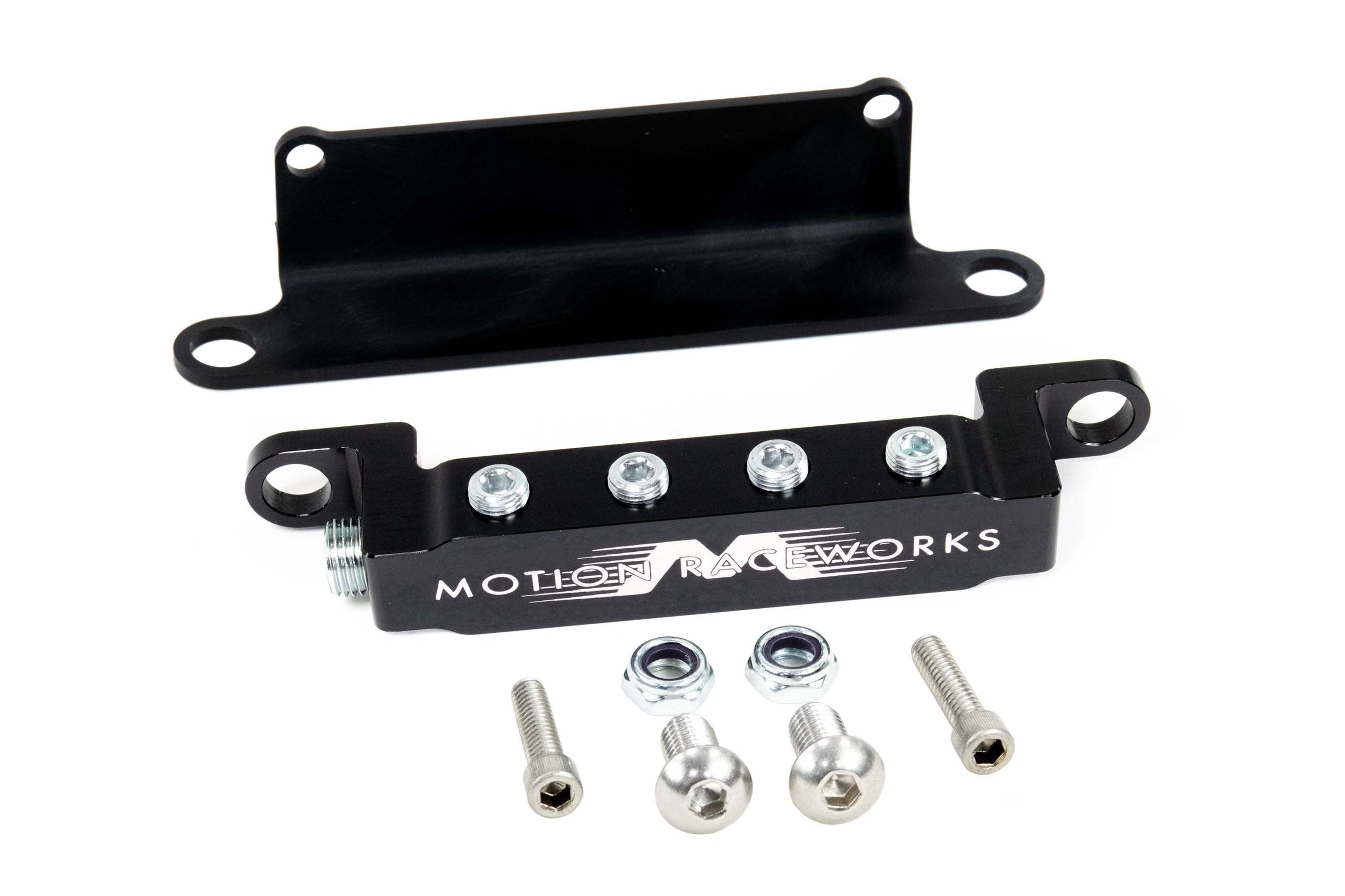 LS1 Vacuum/Boost Billet Aluminum Distribution Block w/ Holley Hi-Ram Bracket 10-10024-1