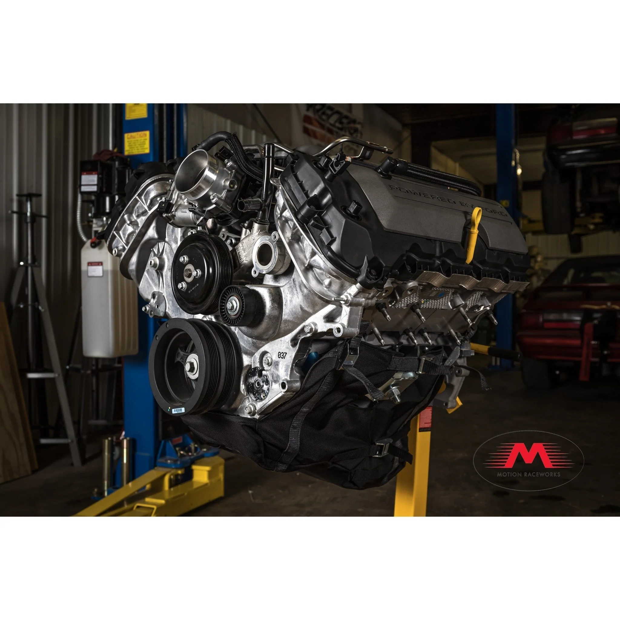 Motion Raceworks 4.6 & 5.4 Modular Ford Engine Diaper, NHRA & IHRA Approved (For Motor Mounts, w/Cutouts) - Image 7