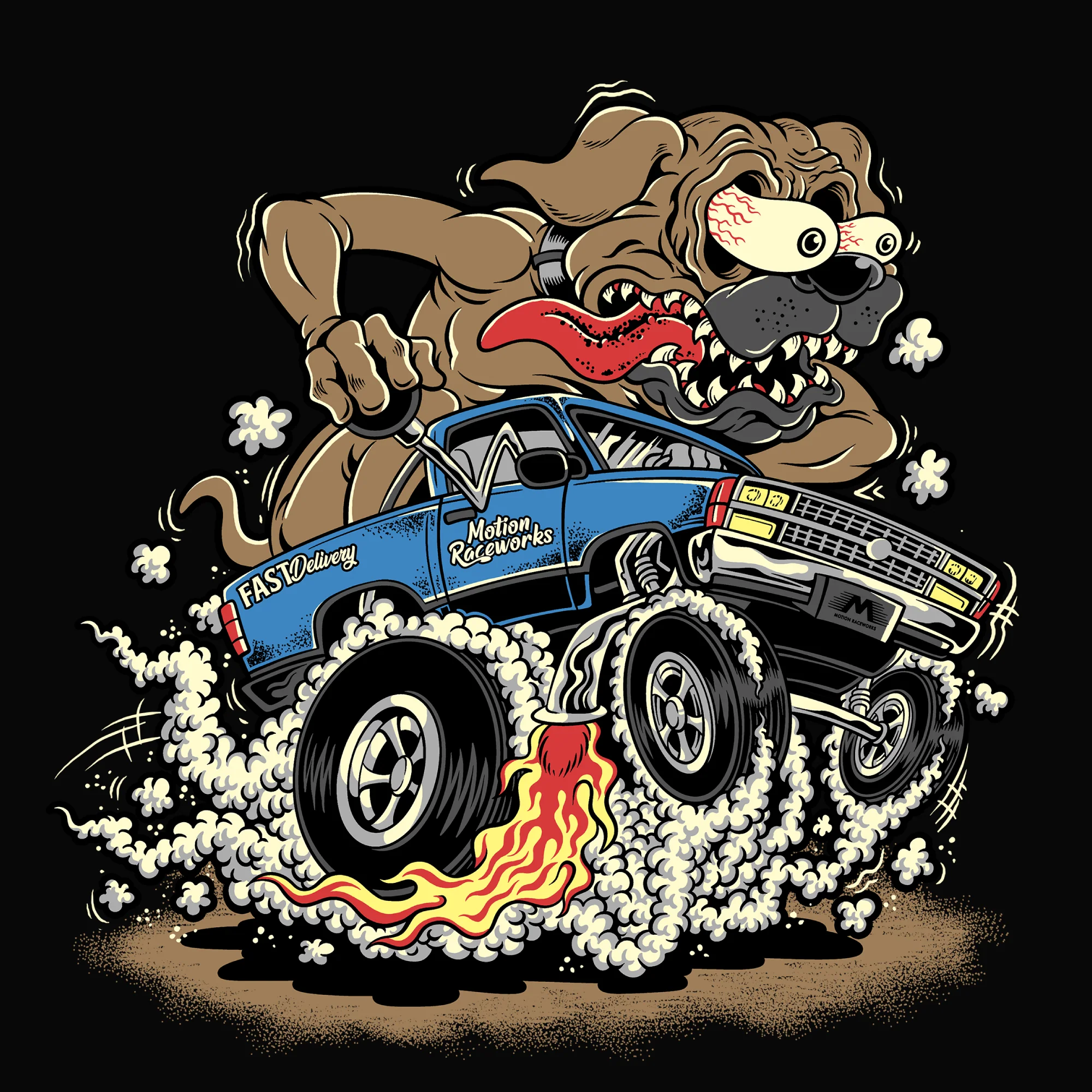 Hotrod OBS Truck BoxerFink Shirt - Image 4