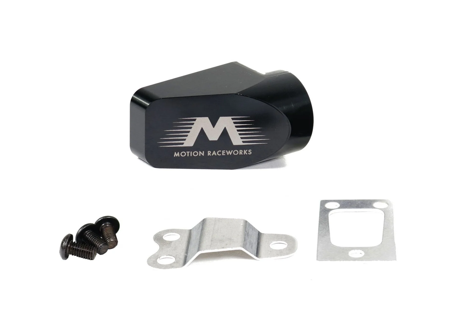 Motion Raceworks Billet Valve Cover Breather / Oil Drain Black Anodized (Single)