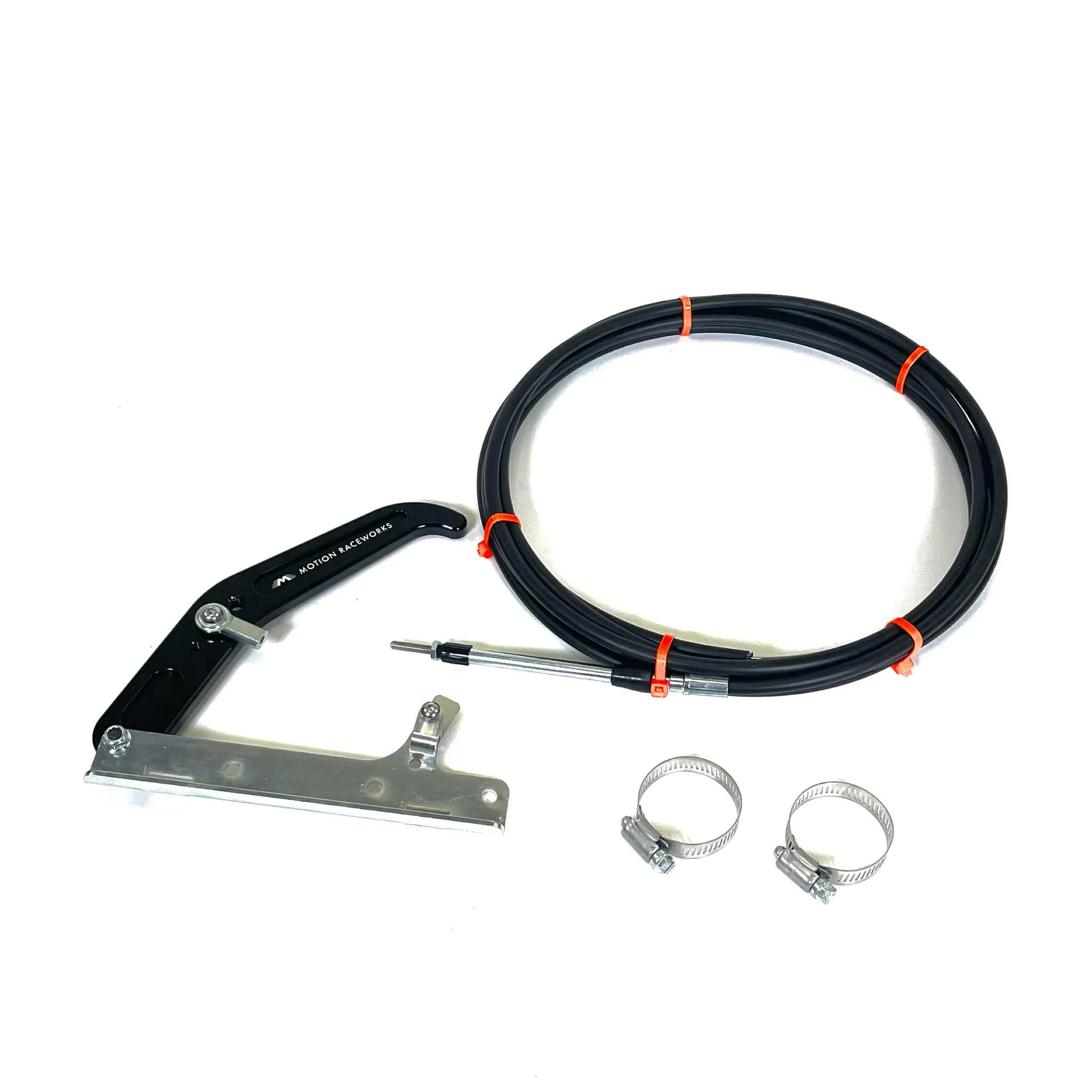 Motion Raceworks Black Billet Parachute Handle Release Lever & Cable Mount Kit