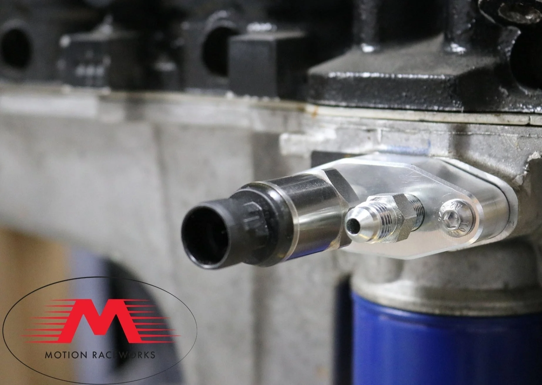 Motion Raceworks LS Turbo Supercharger Oil Feed / Oil Temp / Oil Pressure Sensor Adaptor 10-10020 - Image 4