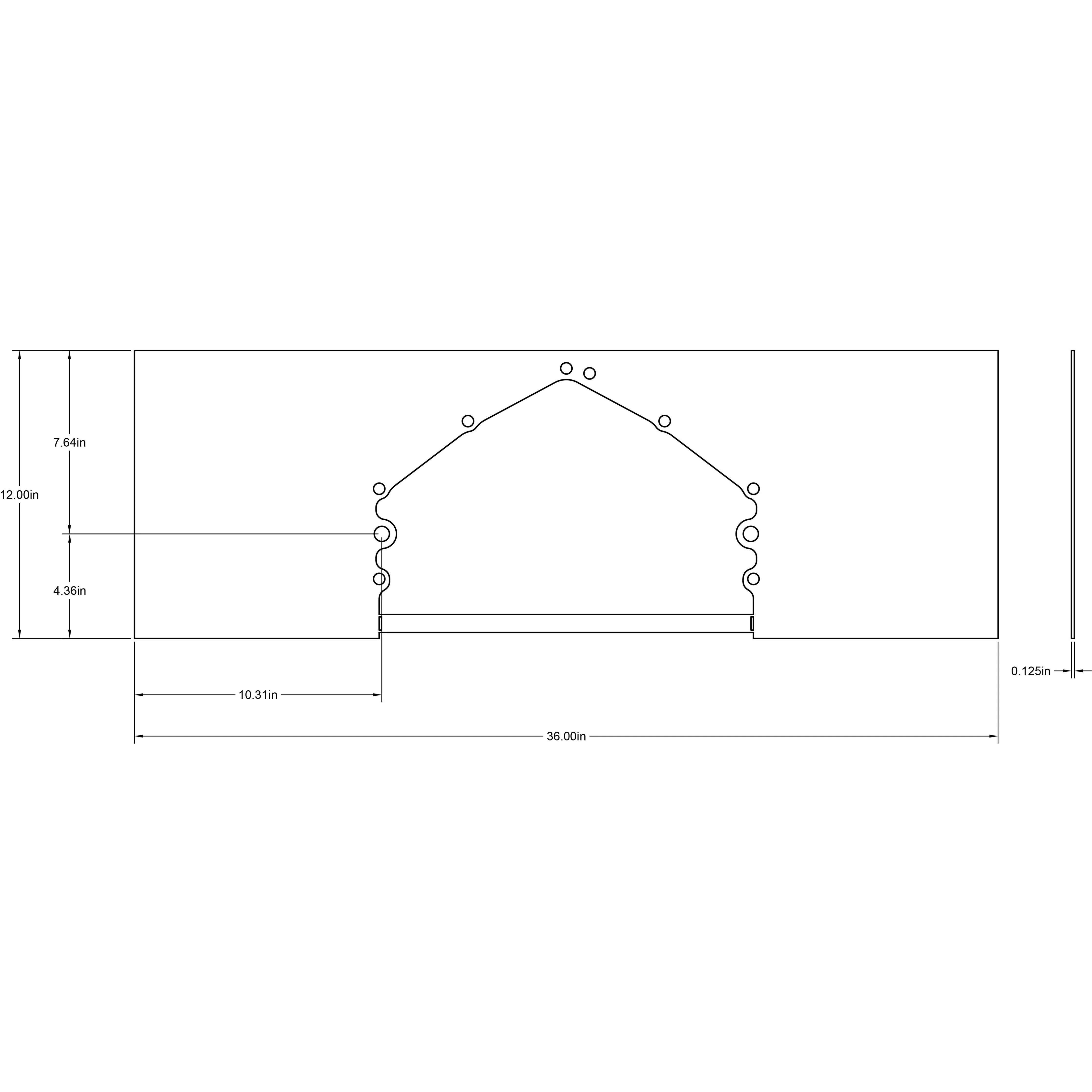 Motion Raceworks LS/LT/SBC/BBC Rear Mid Plate .120" Thick Steel - Image 3