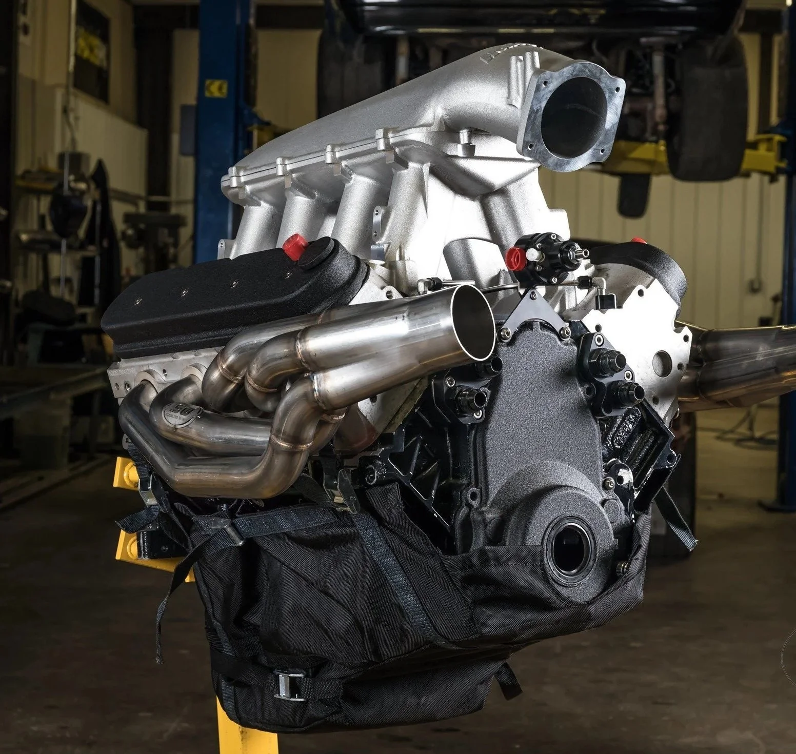 Motion Raceworks LS1 Engine Diaper, NHRA & IHRA Approved (For Motor Plate, No Cutouts)