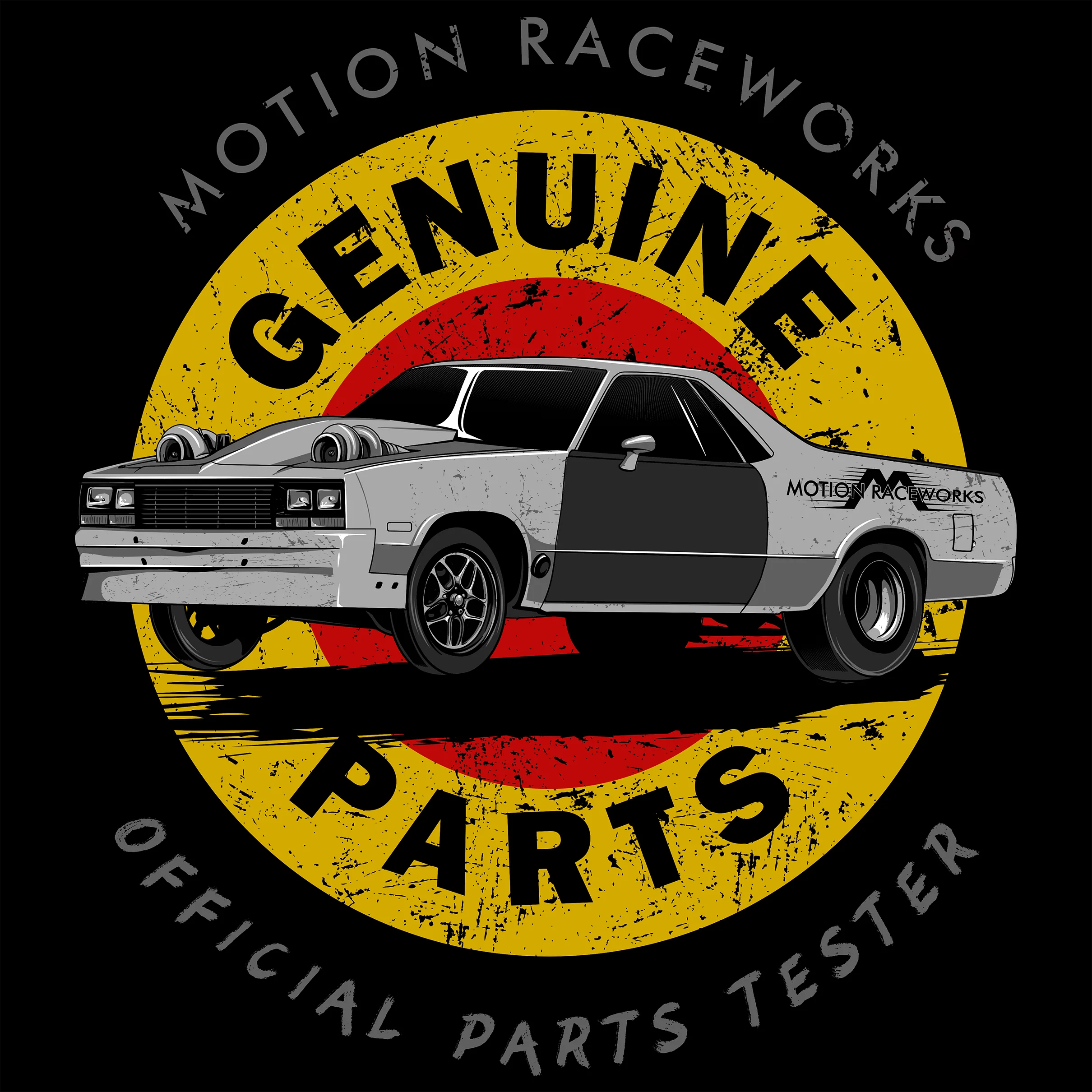 Mullet Genuine Parts Sticker 4"x4"