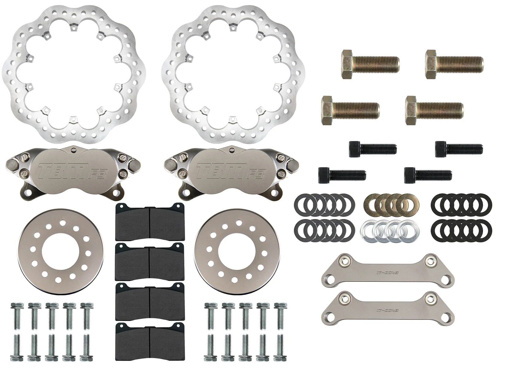 2011-2025 F-150 2WD/4WD F3 Medium Duty Front Drag Racing Brakes 6 lug 001-0329-1 - Image 2