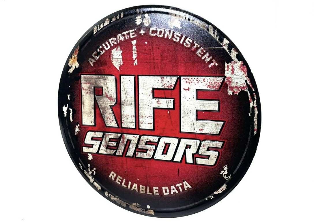 RIFE 12" Stamped Metal Sign