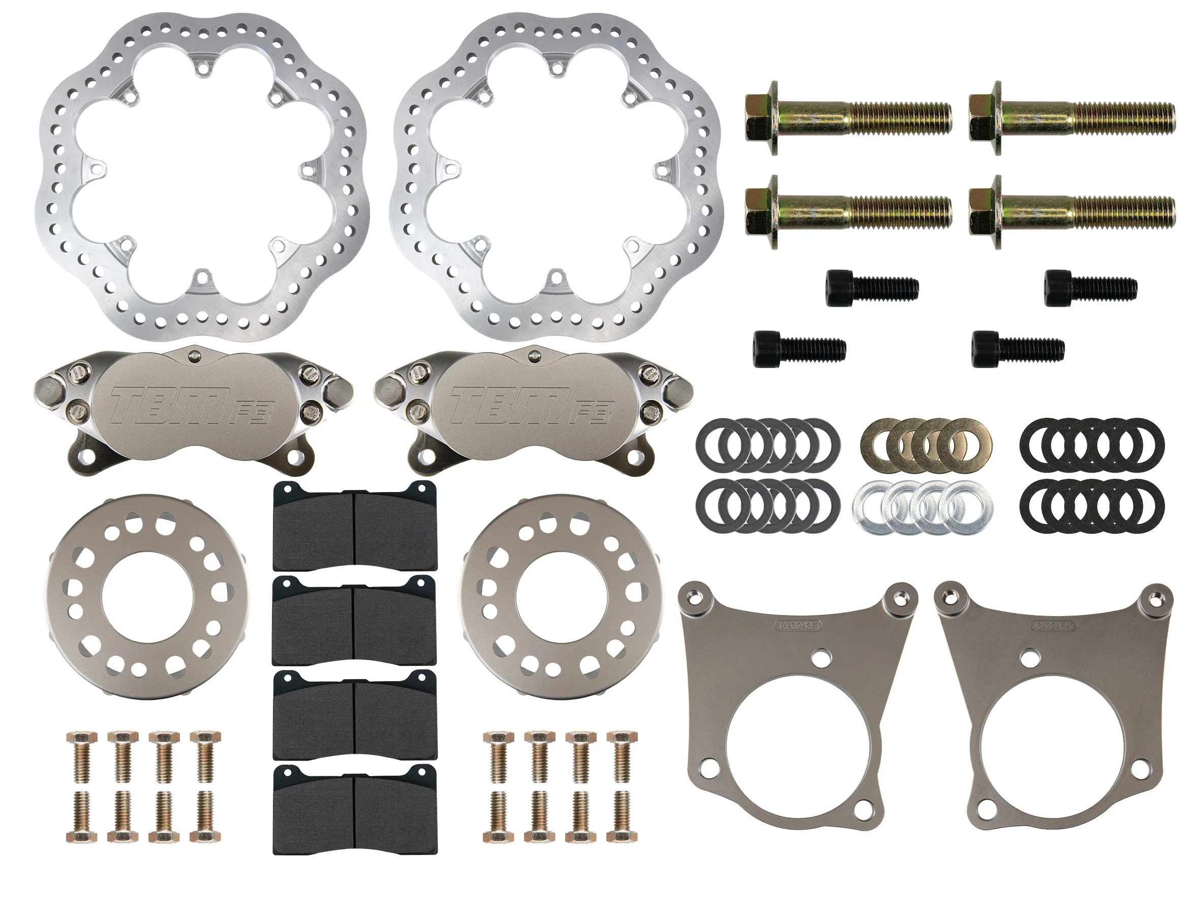 97-13 Corvette C5/C6 F3 Caliper Medium Duty Rear Drag Racing Brakes (Reuses Factory Hubs - Image 2