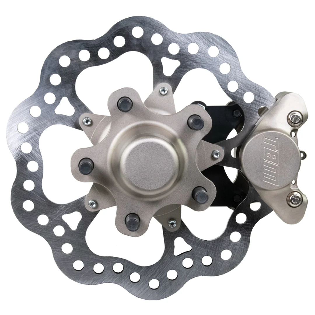 TBM Brakes Mitsubishi Evolution VII-IX Drag Racing Rear Brake Kit (Reusing Factory Hubs) 001-0162