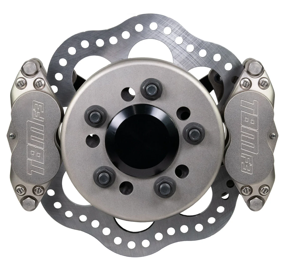 TBM Rear Dual Caliper Drag Brake Kit Symmetrical w/ 3.150 Housing Ends